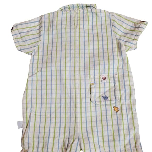 Boy's Size 9 Months Stacy Claire Boyd Summer One Piece Outfit Fish - Picture 3 of 6